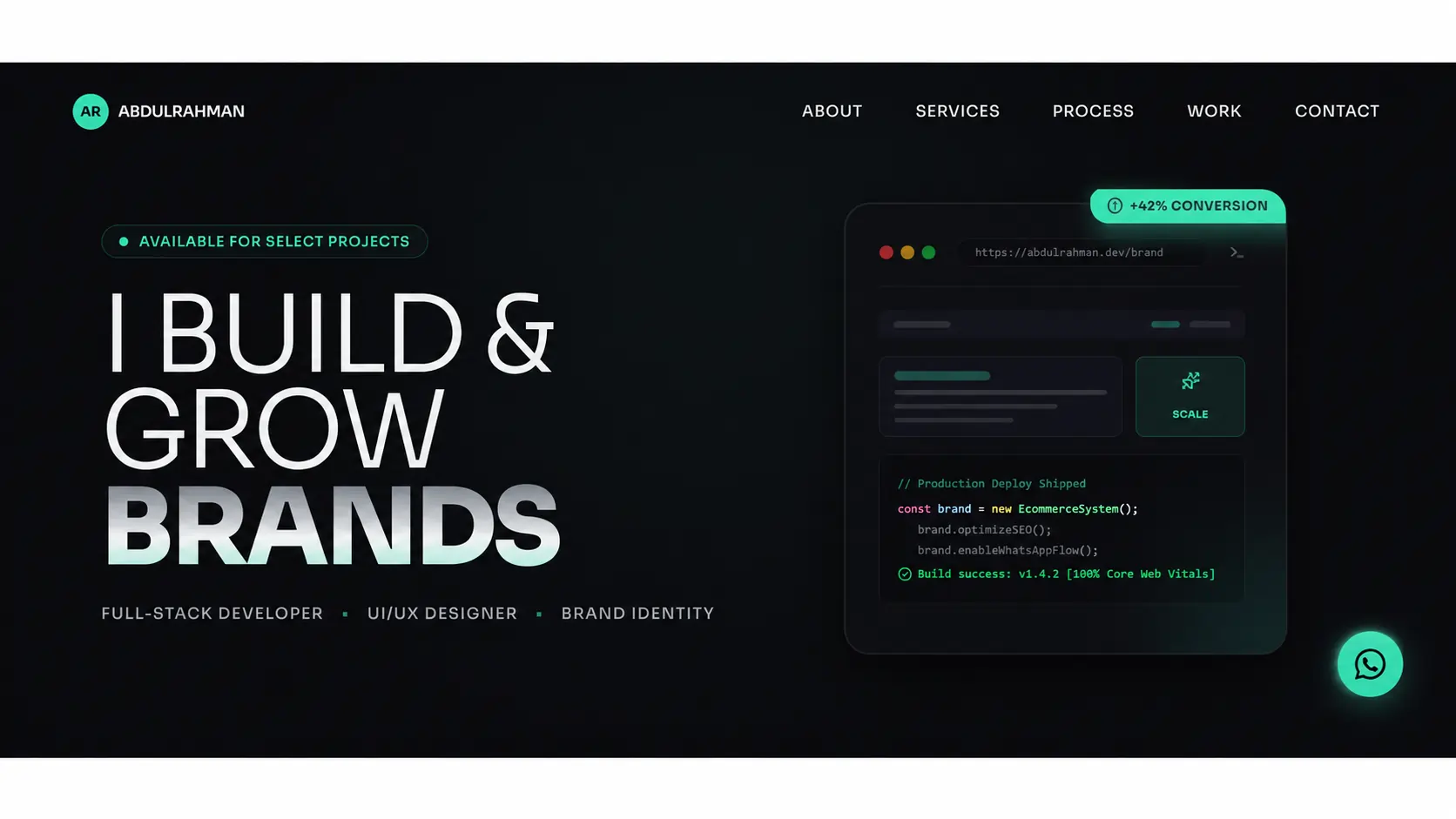 Abdulrahman Portfolio website screenshot